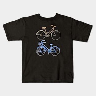 Watercolor Bicycle Kids T-Shirt